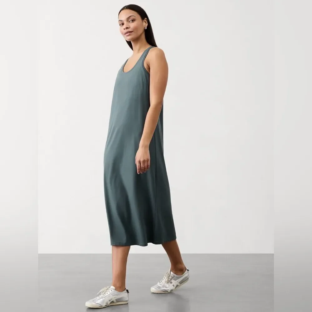 NWT Athleta Midi Scoop Dress - Picture 3 of 3